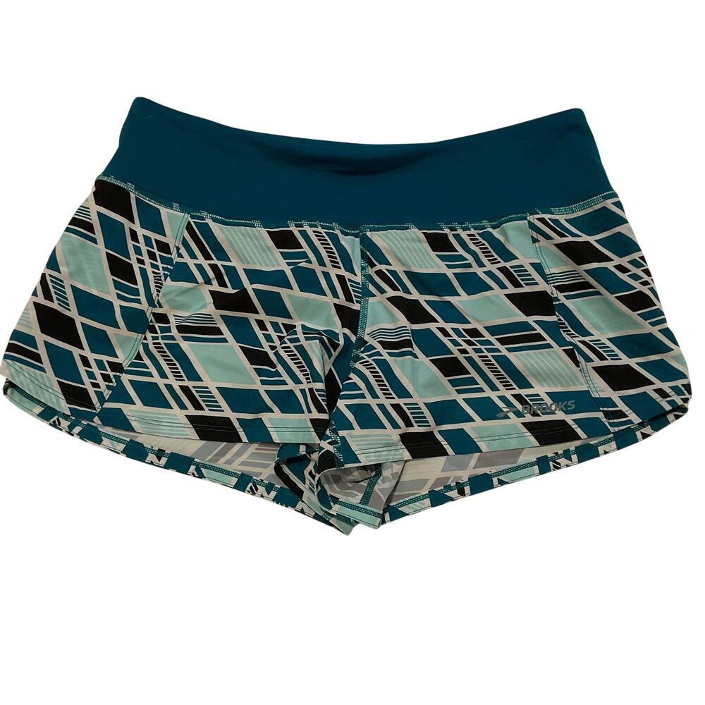 Brooks Running‎ Women’s Chaser 3” Geometric Print Lined Running Shorts - Medium